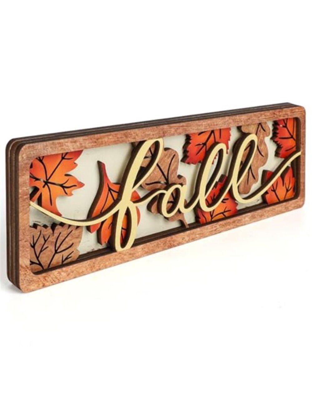 Vintage Fall Leaves Decorations for Office Home Table Mantel Shelf Desk
